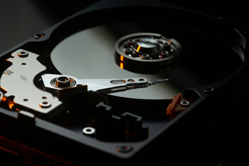 inside a hard drive
