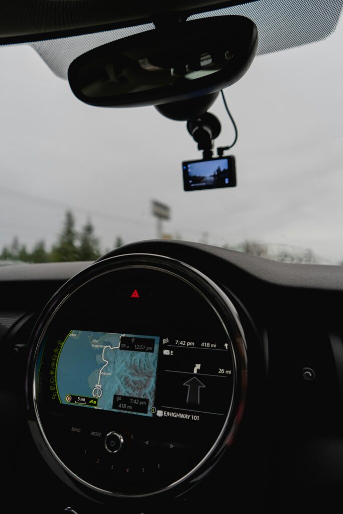 Mini car circular dashboard display