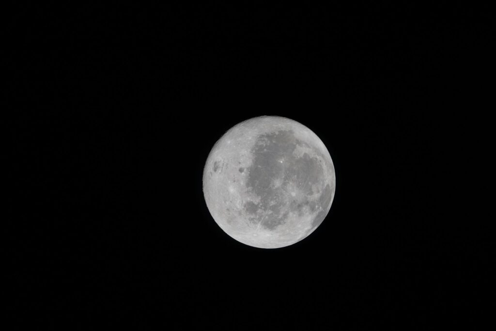 The Nearside of the Moon, which includes a part of the dark side, NASA photo art002e009057, 4 April 2026